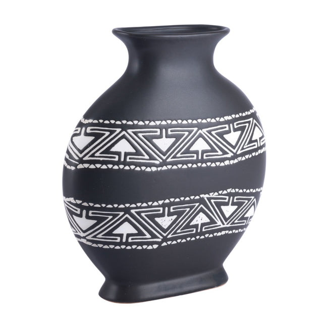 Kolla Medium Vase - Black and White