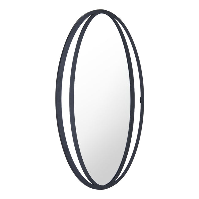 Leo Oval Mirror - Black