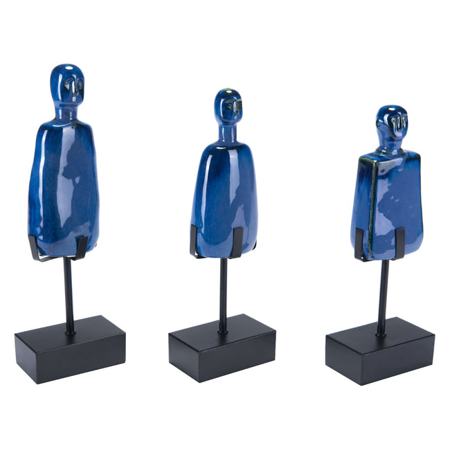 Salar Figurines - Set of 3, Blue