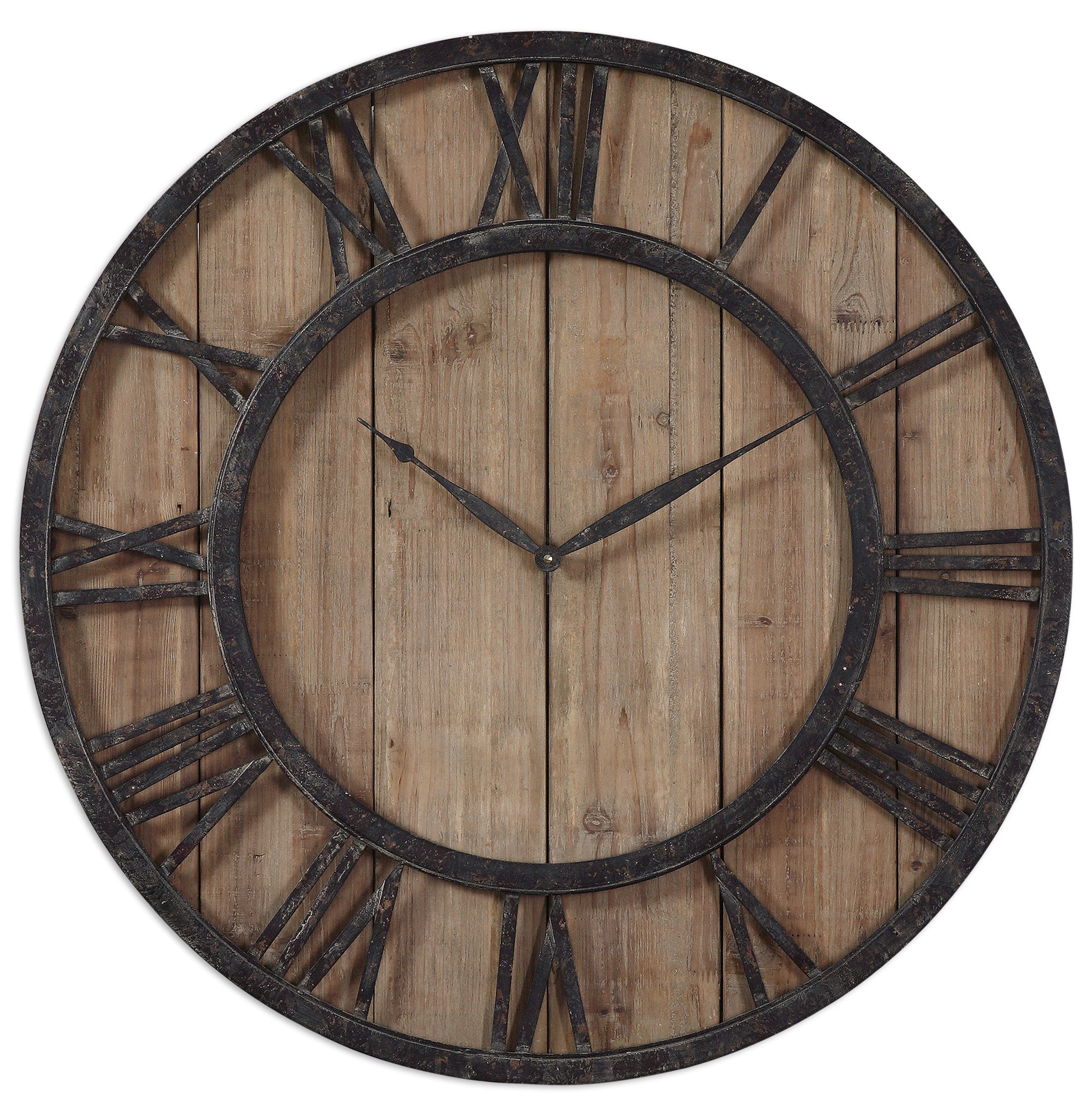 Powell Wooden Wall Clock