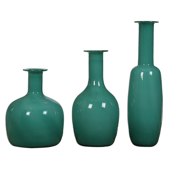 Baram Turquoise Vases - Set of 3