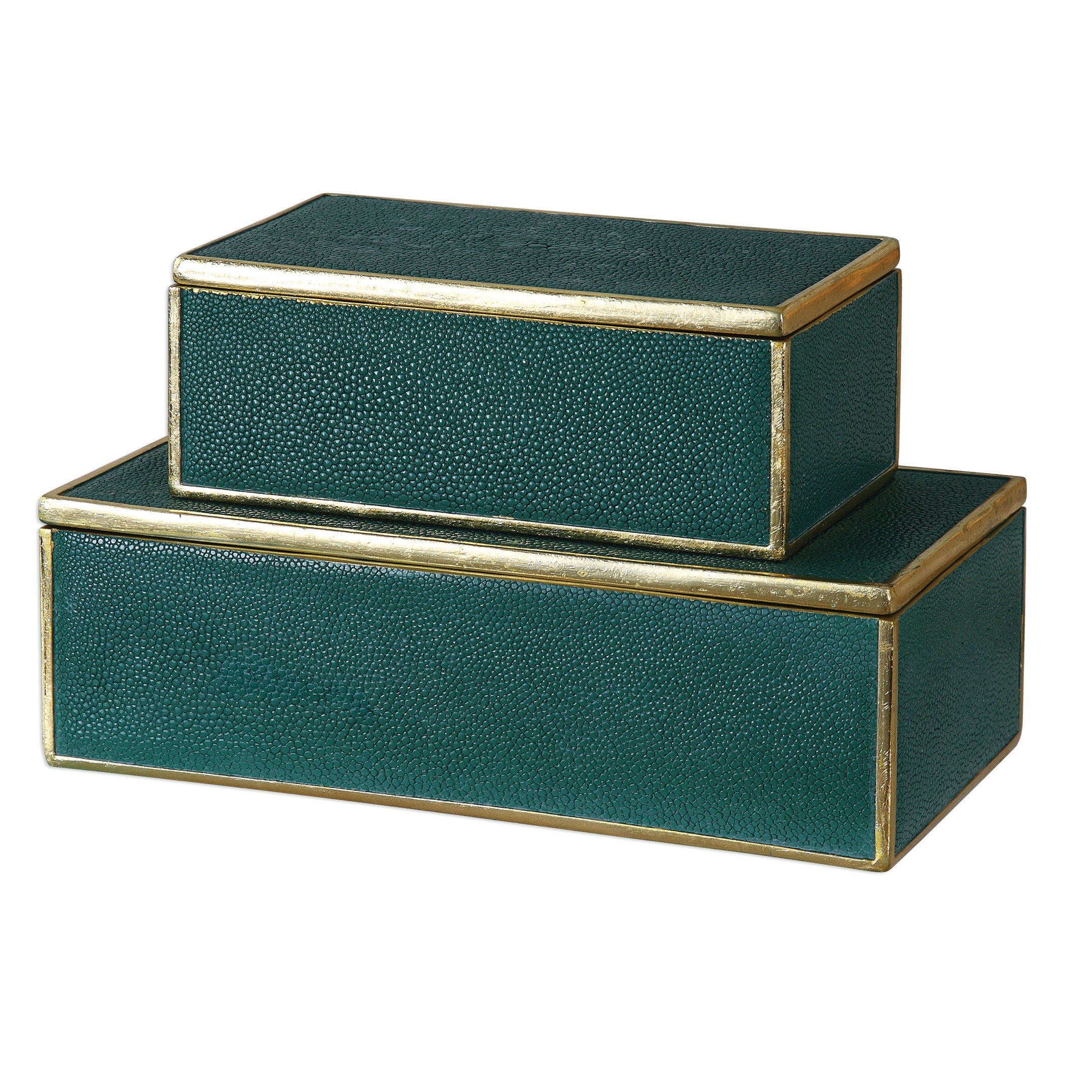 Karis Emerald Green Boxes - Set of 2