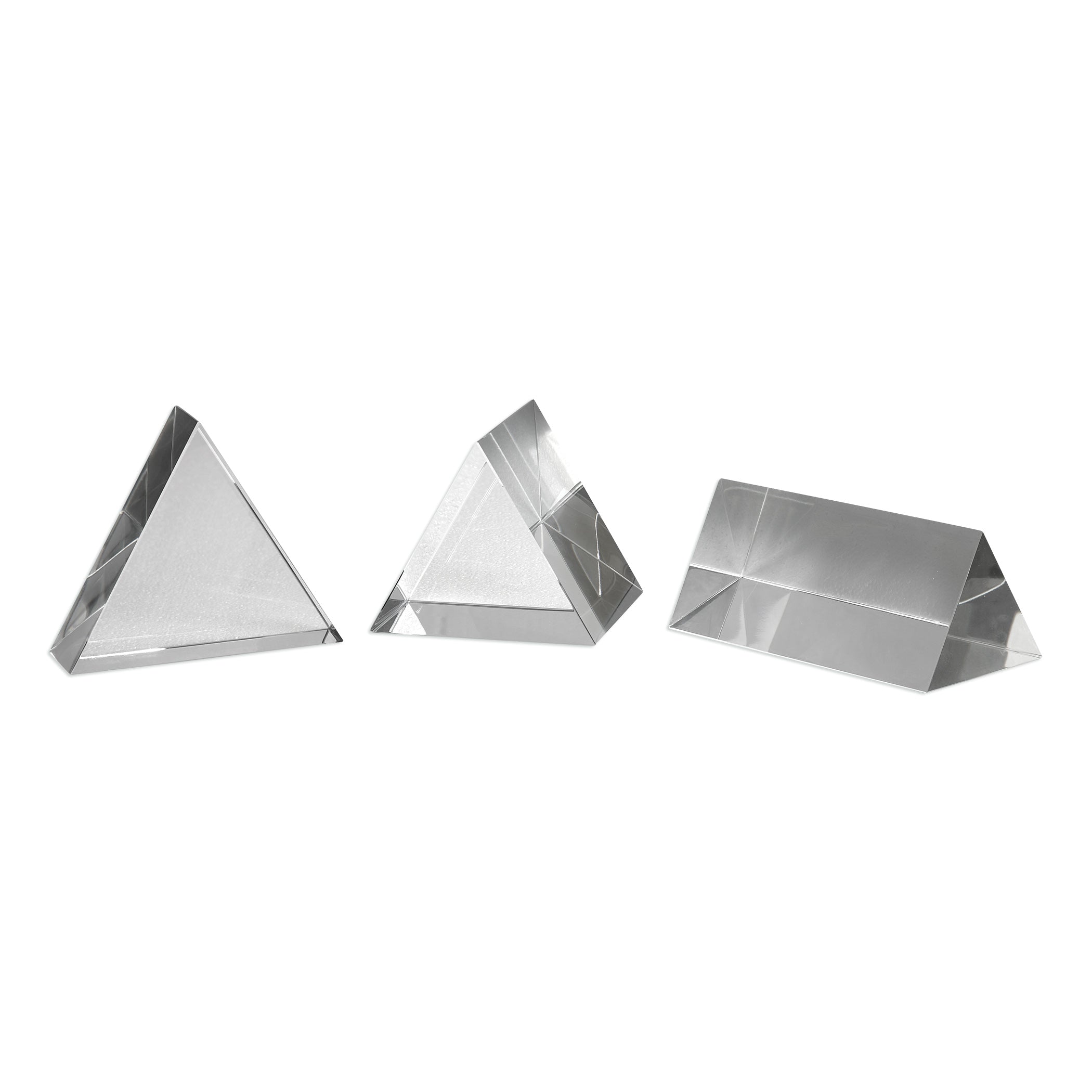 Triangle Trio Sculptures - Set of 3