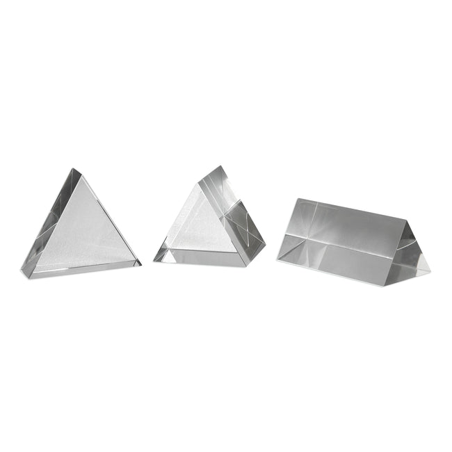 Triangle Trio Sculptures - Set of 3