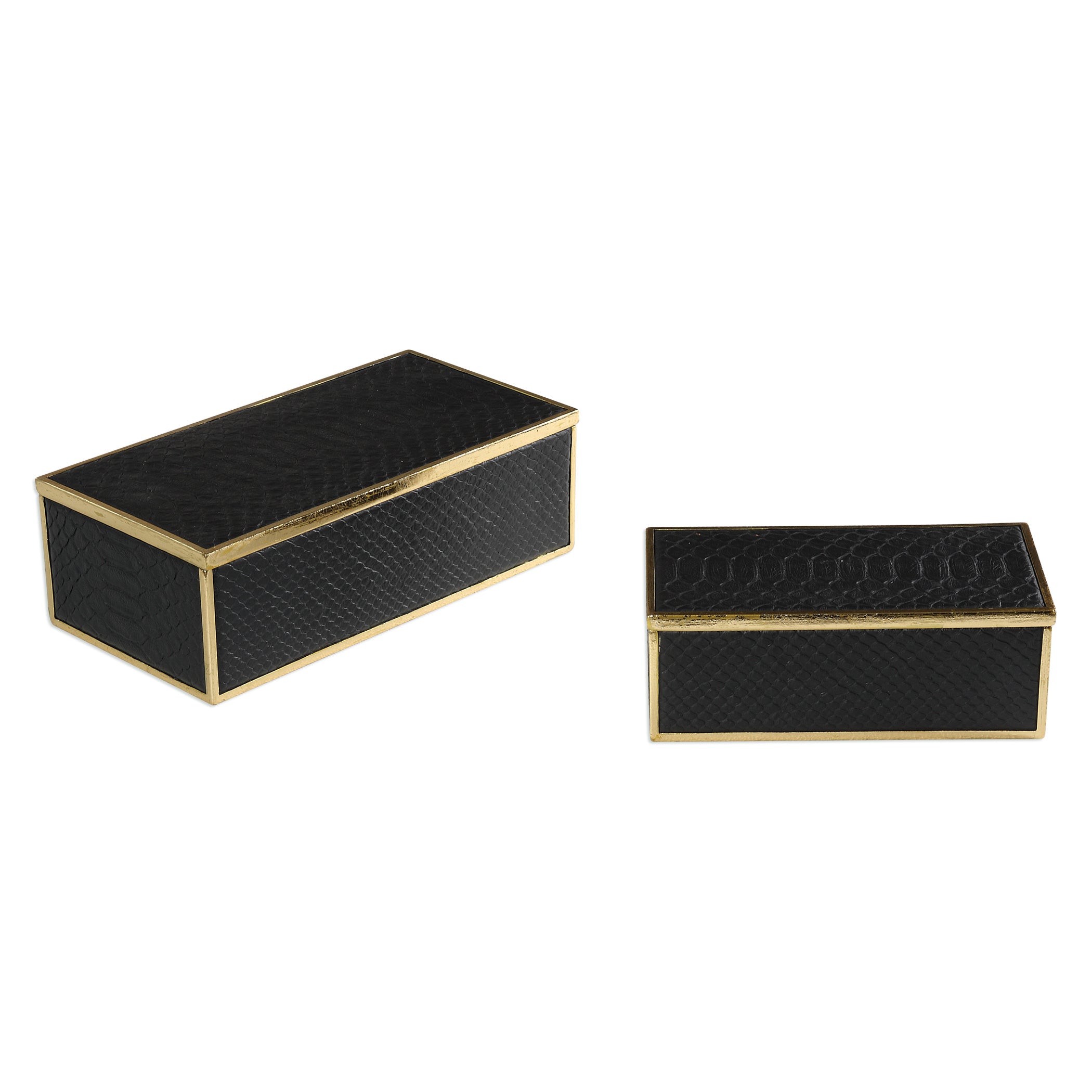 Ukti Alligator Patterned Boxes - Set of 2