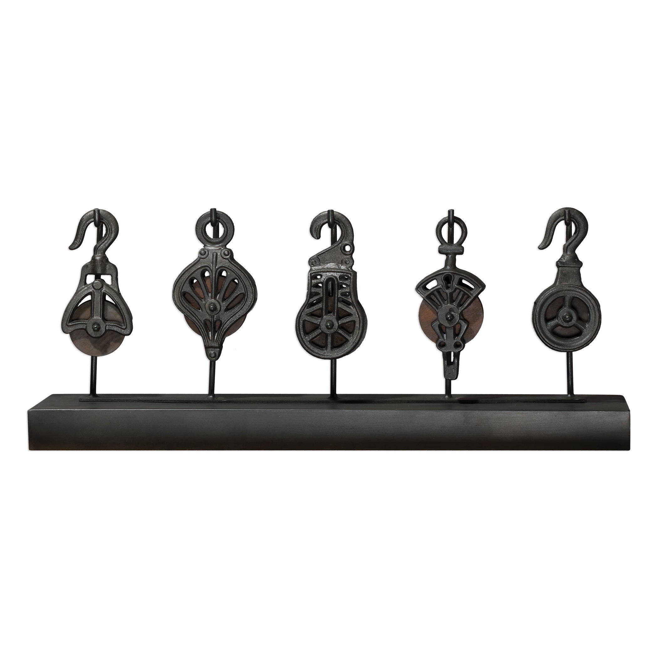 Pulley System Tabletop Statue