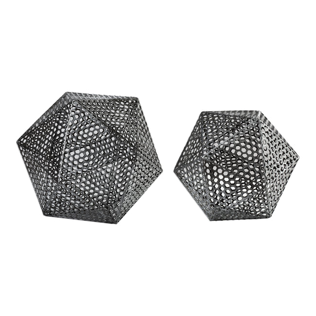 Kimora Aged Icosahedrons - Set of 2