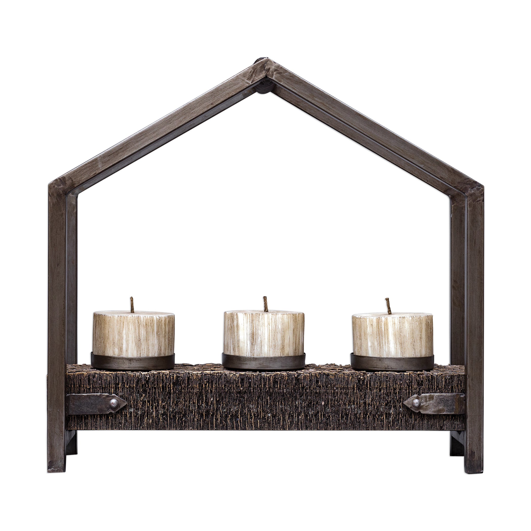 Ellie Antique Bronze Candleholder
