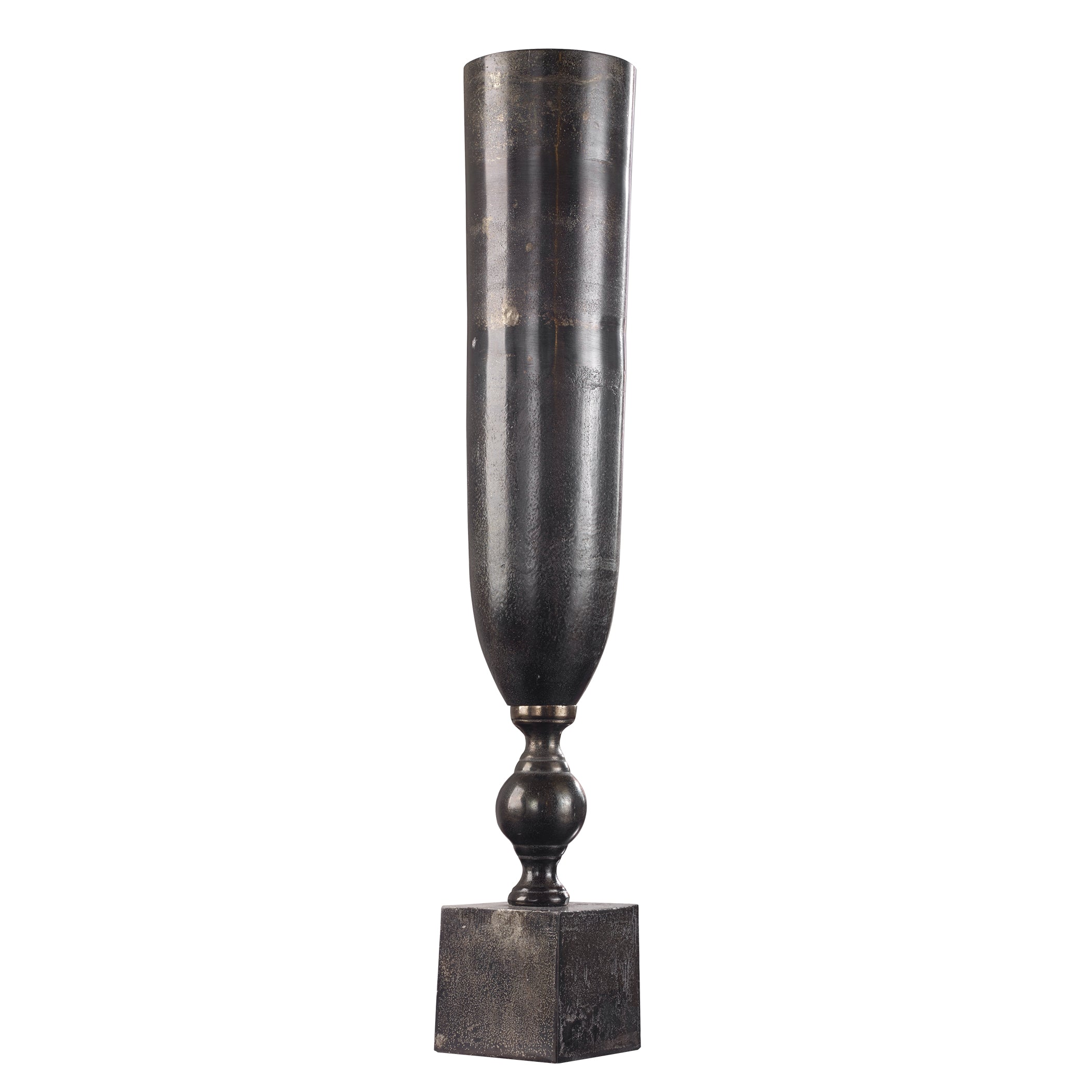 Kaylie Black Nickel Vase