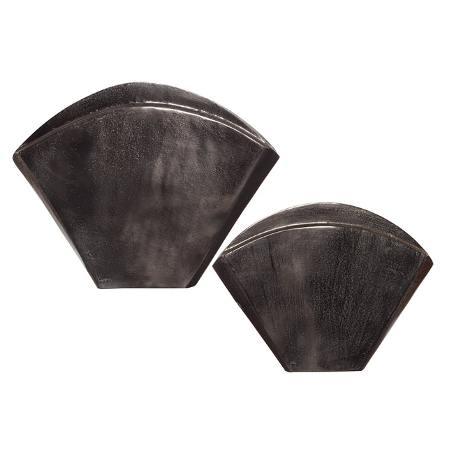 Filip Dark Nickel Vases - Set of 2