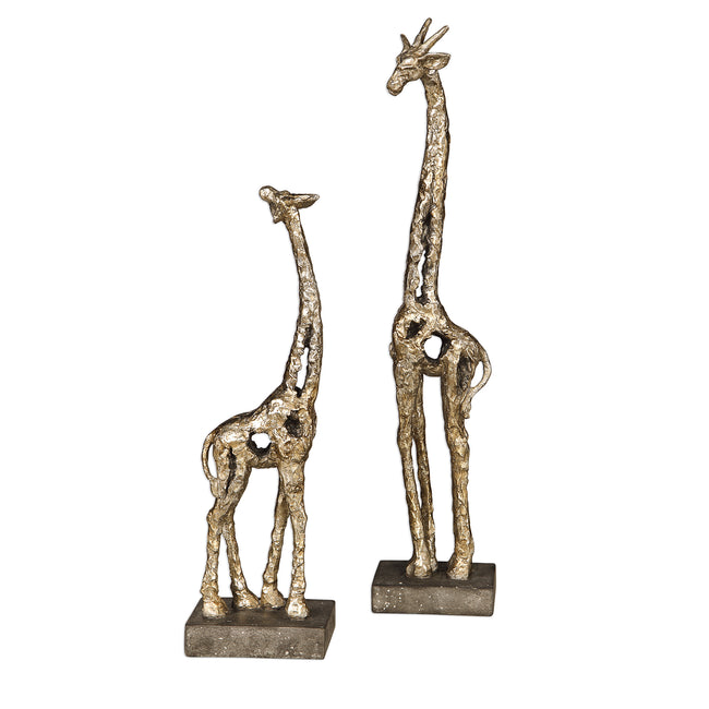 Masai Giraffe Figurines - Set of 2