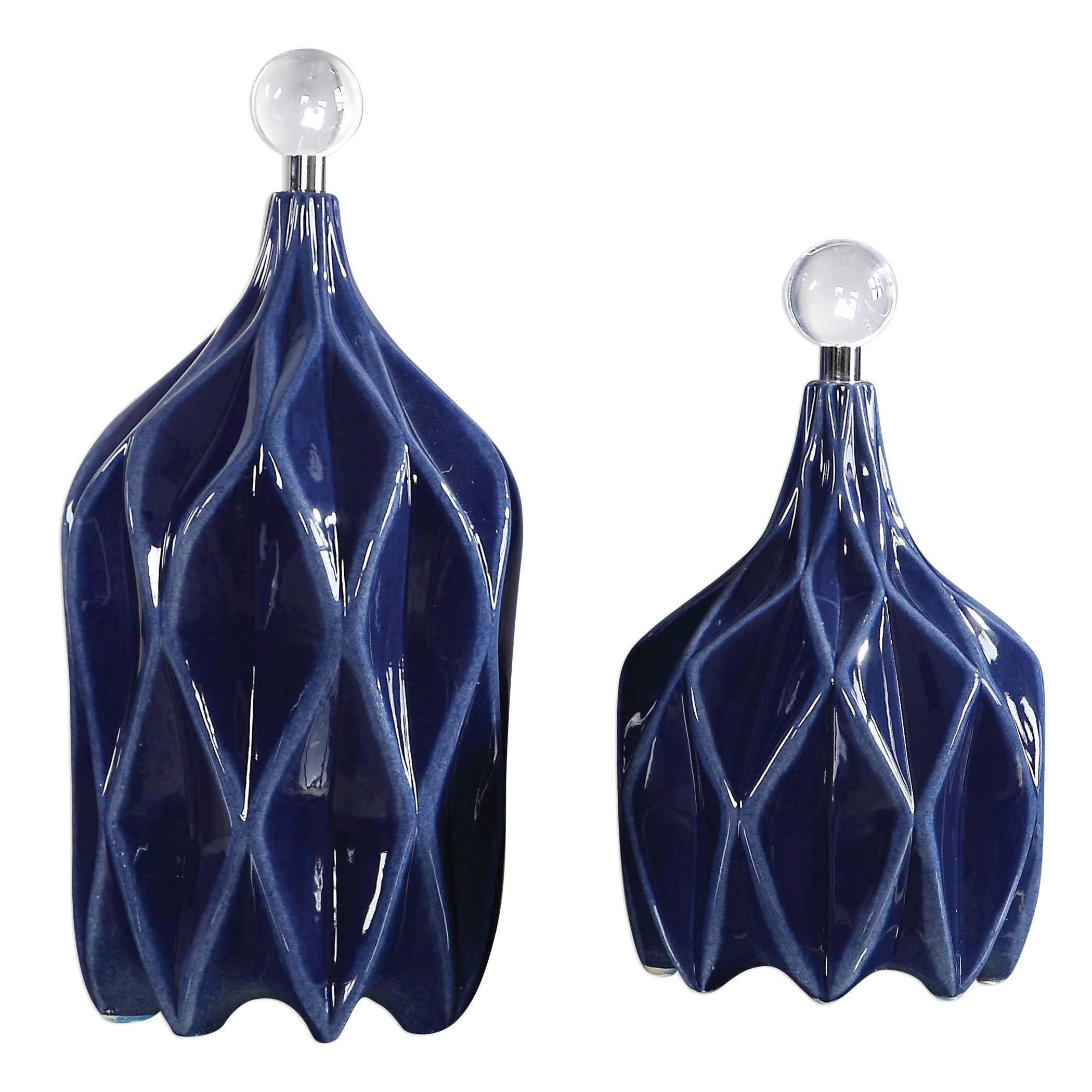 Klara Geometric Bottles - Set of 2