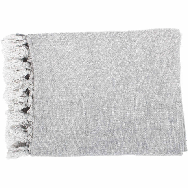 Lemmy Heavy Linen Throw - Gray