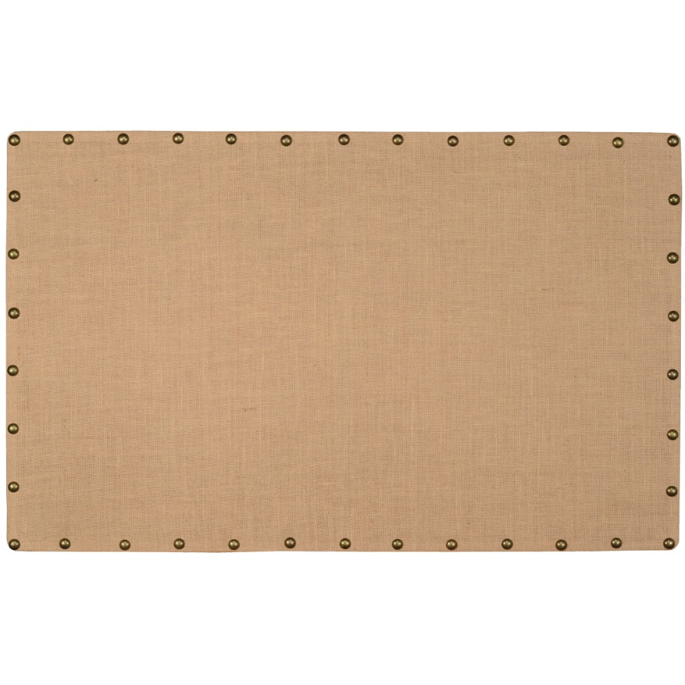 Burlap Nailhead Corkboard - Large