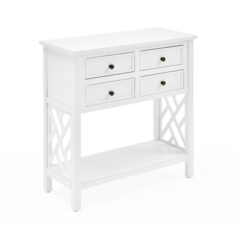 Coventry 32" Wood Console Table with 4-Drawers