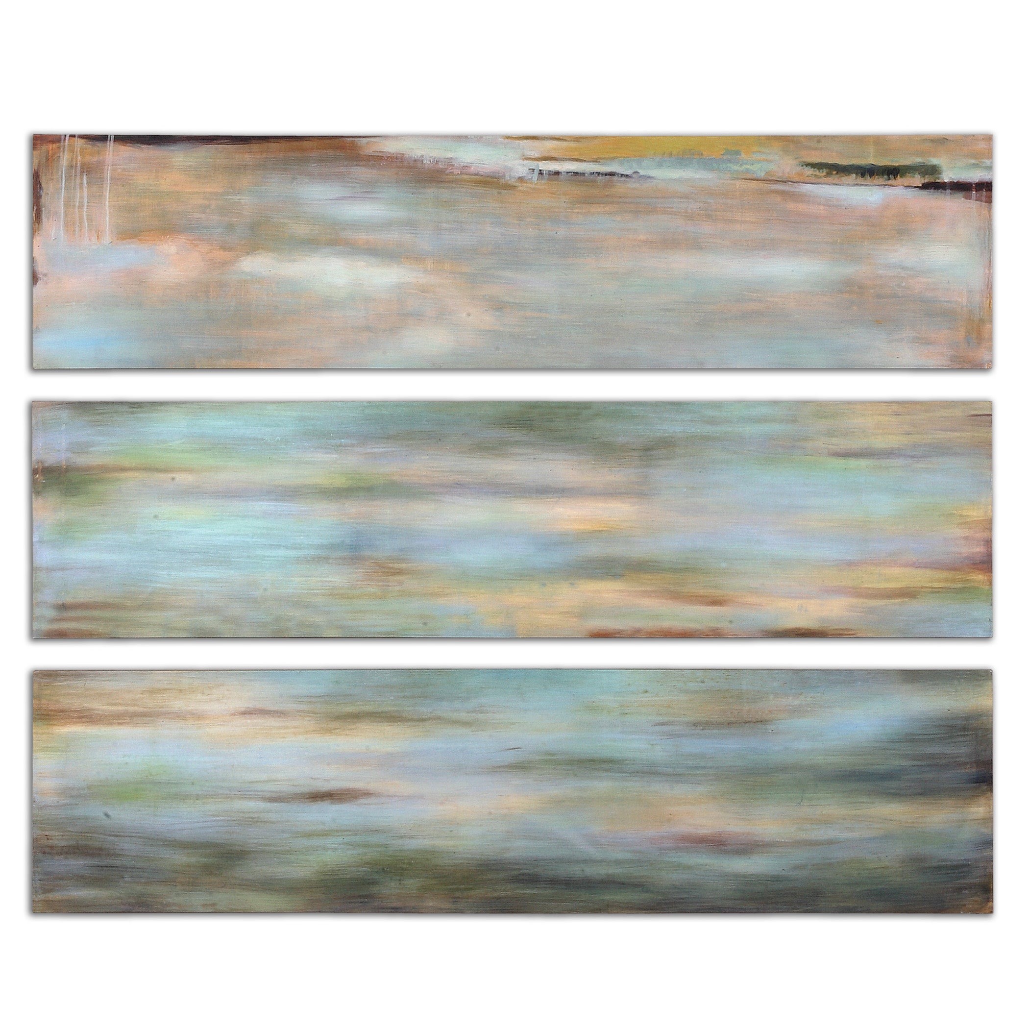 Horizon View Hand Painted Panel - Set of 3