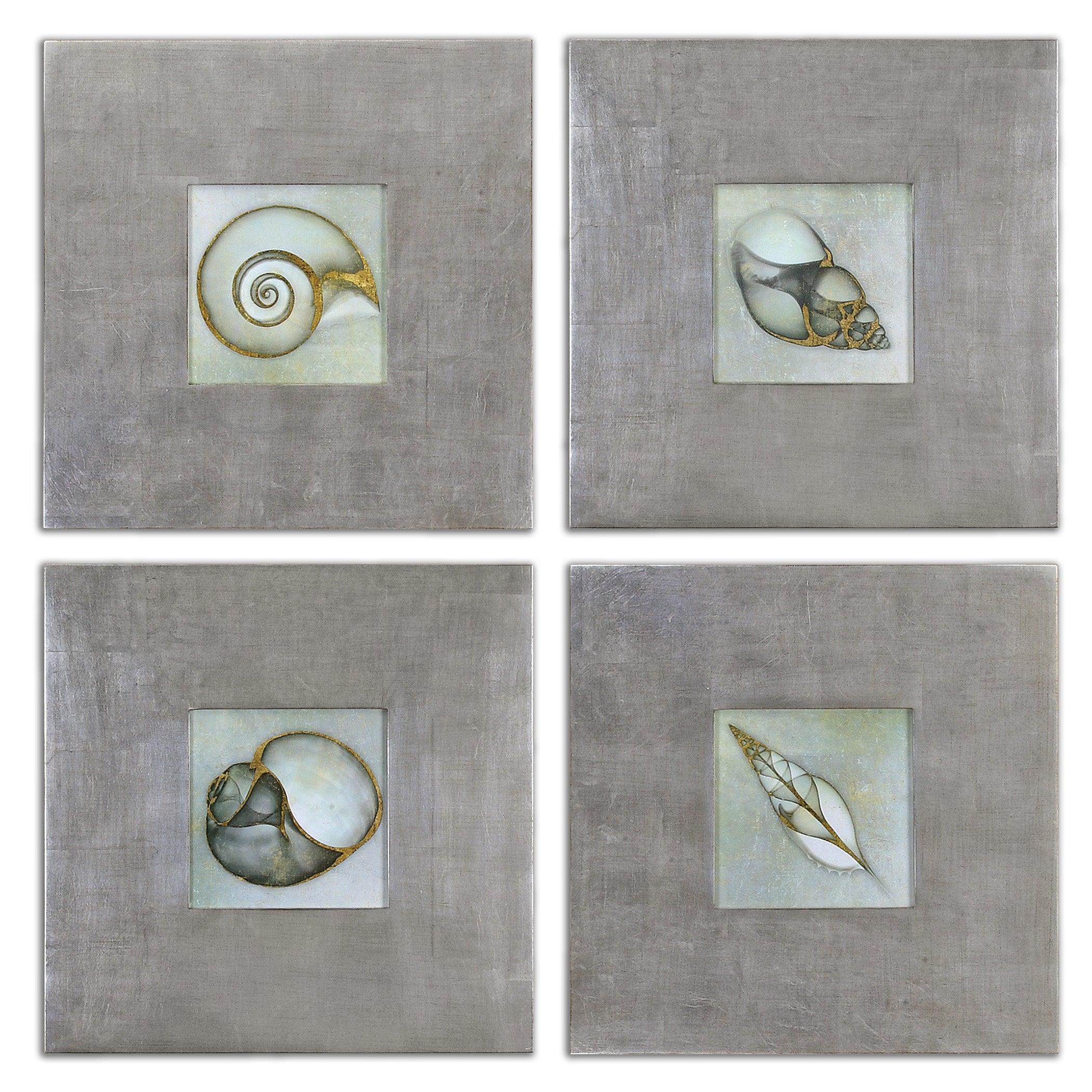 Neptunes Garden Framed Art - Set of 4