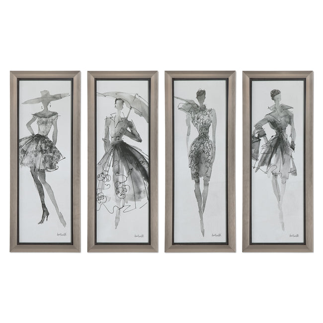 Fashion Sketchbook Art - Set of 4