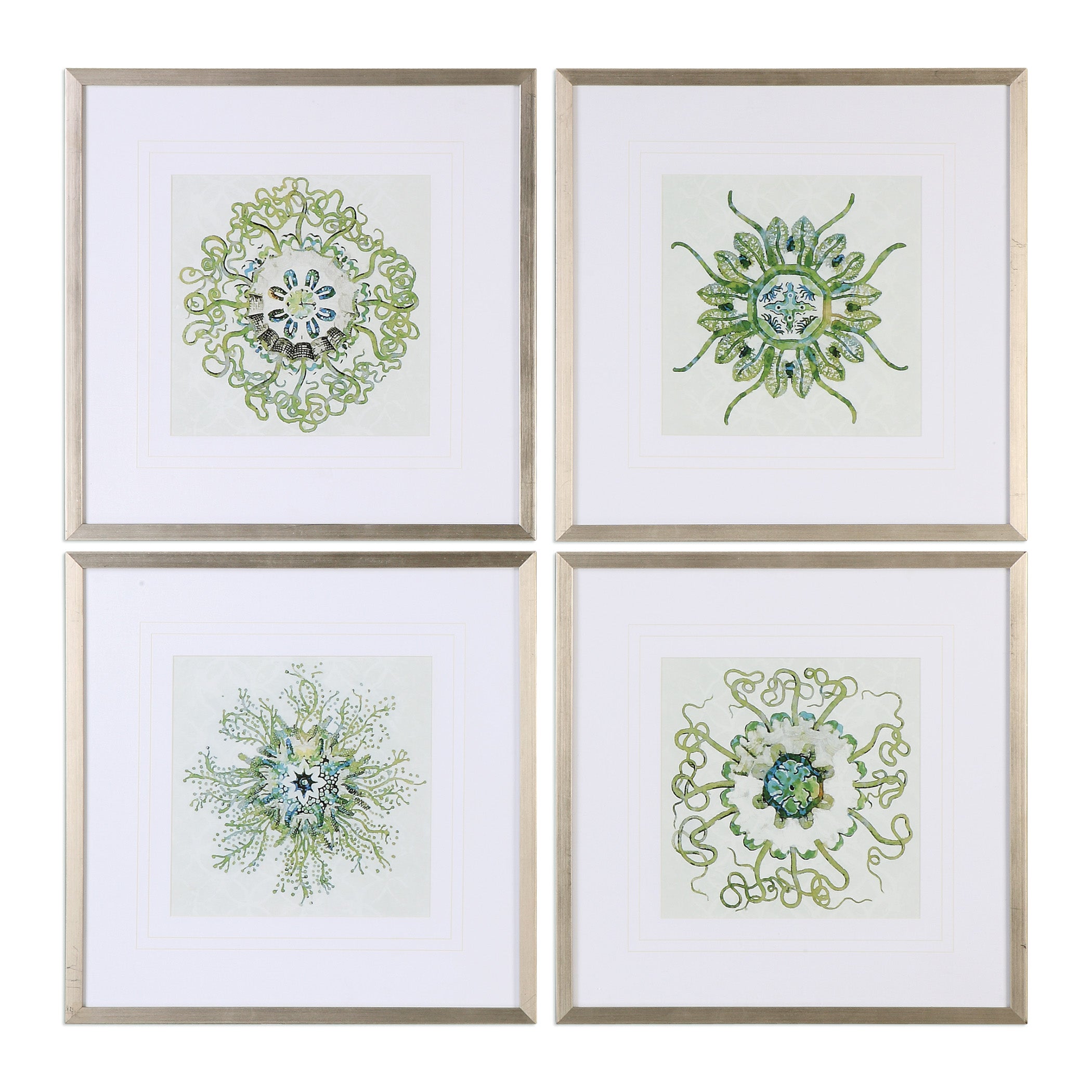 Organic Symbols Print Art - Set of 4