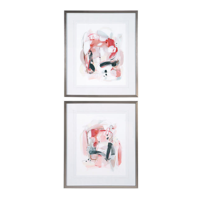 Soft Speak Abstract Prints - Set of 2