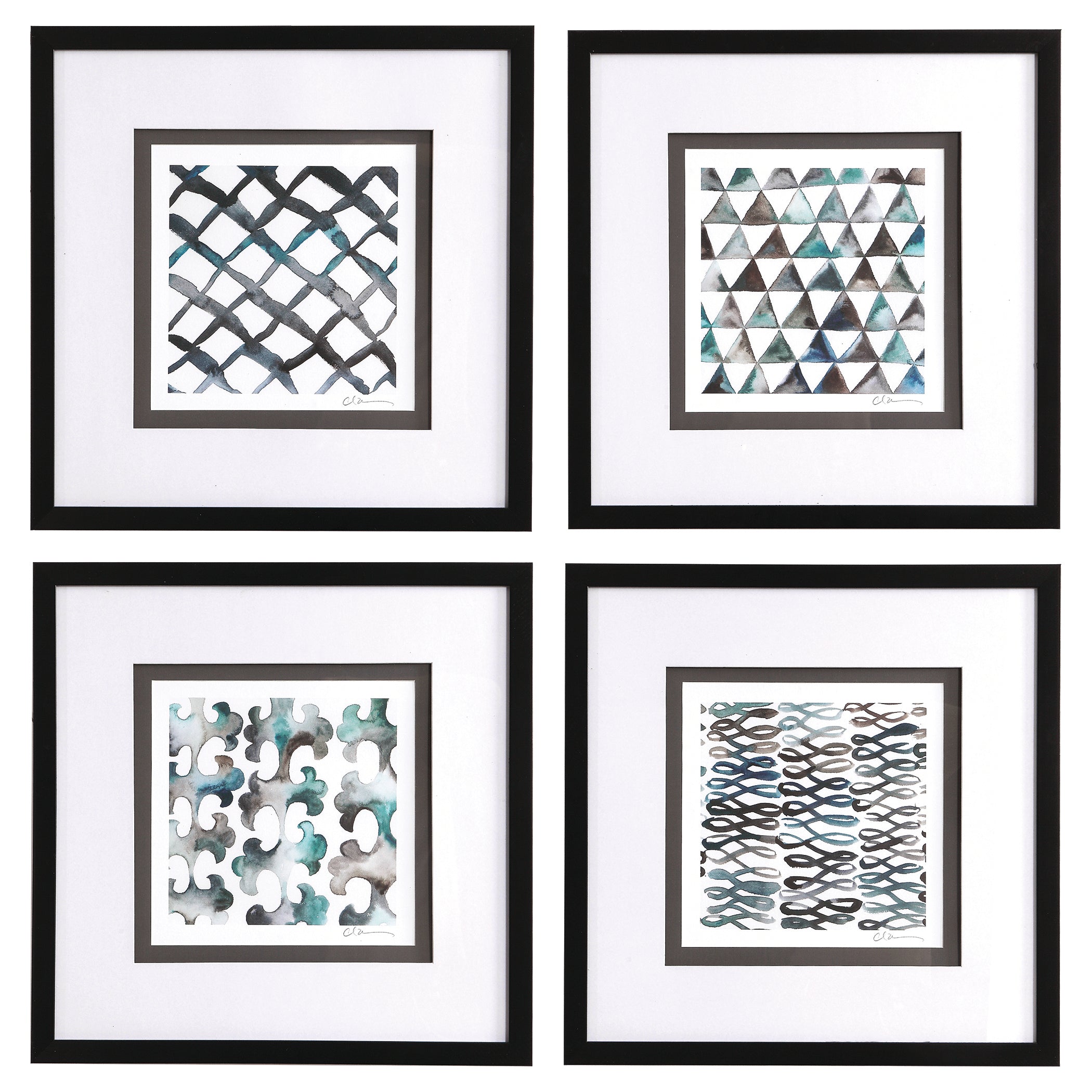 La Mer Framed Prints - Set of 4