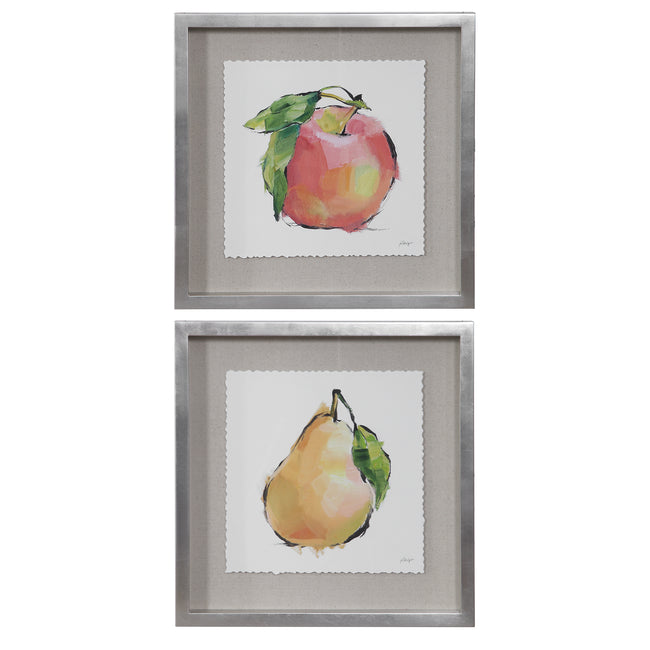 Designer Fruits Framed Prints - Set of 2