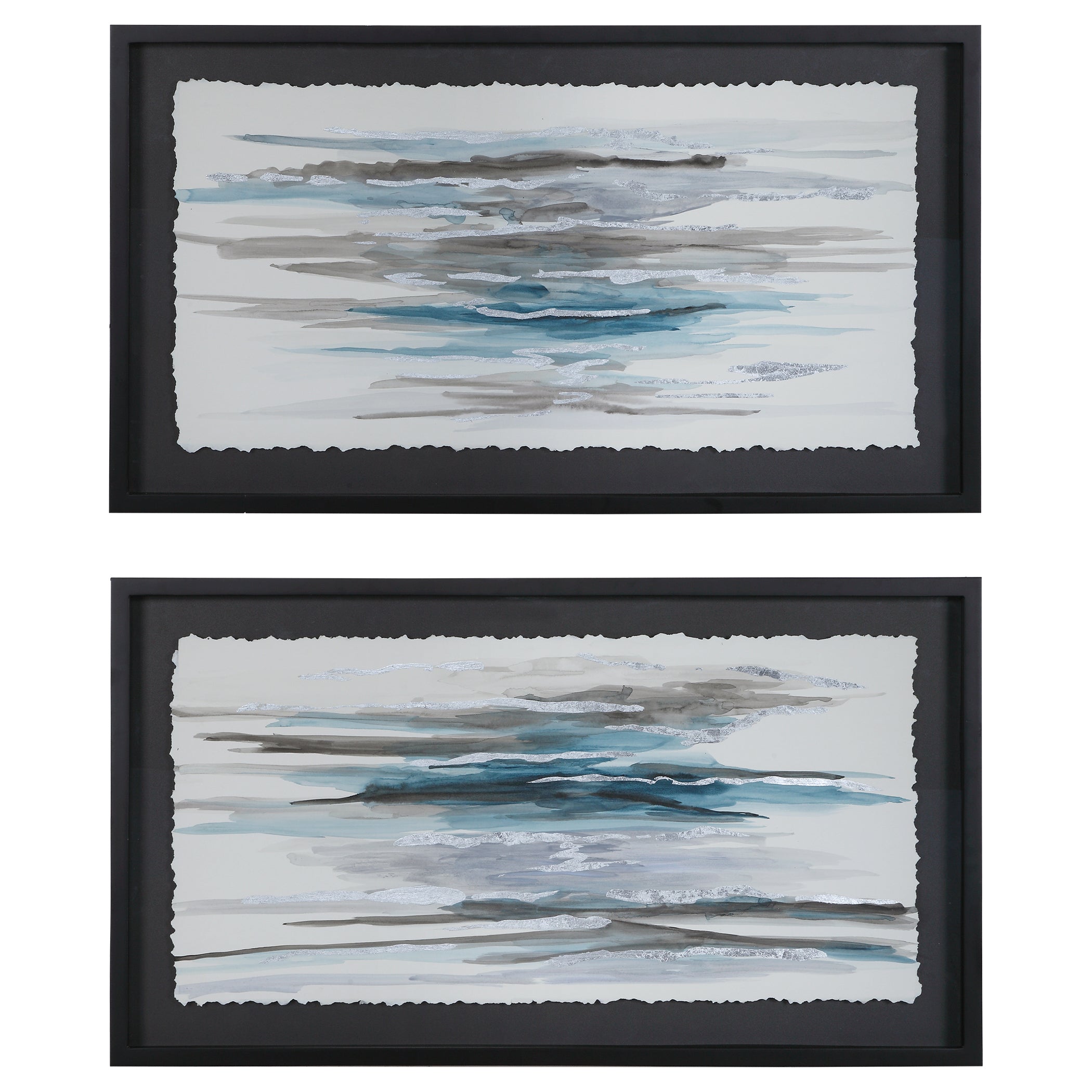 Washed Away Contemporary Prints - Set of 2