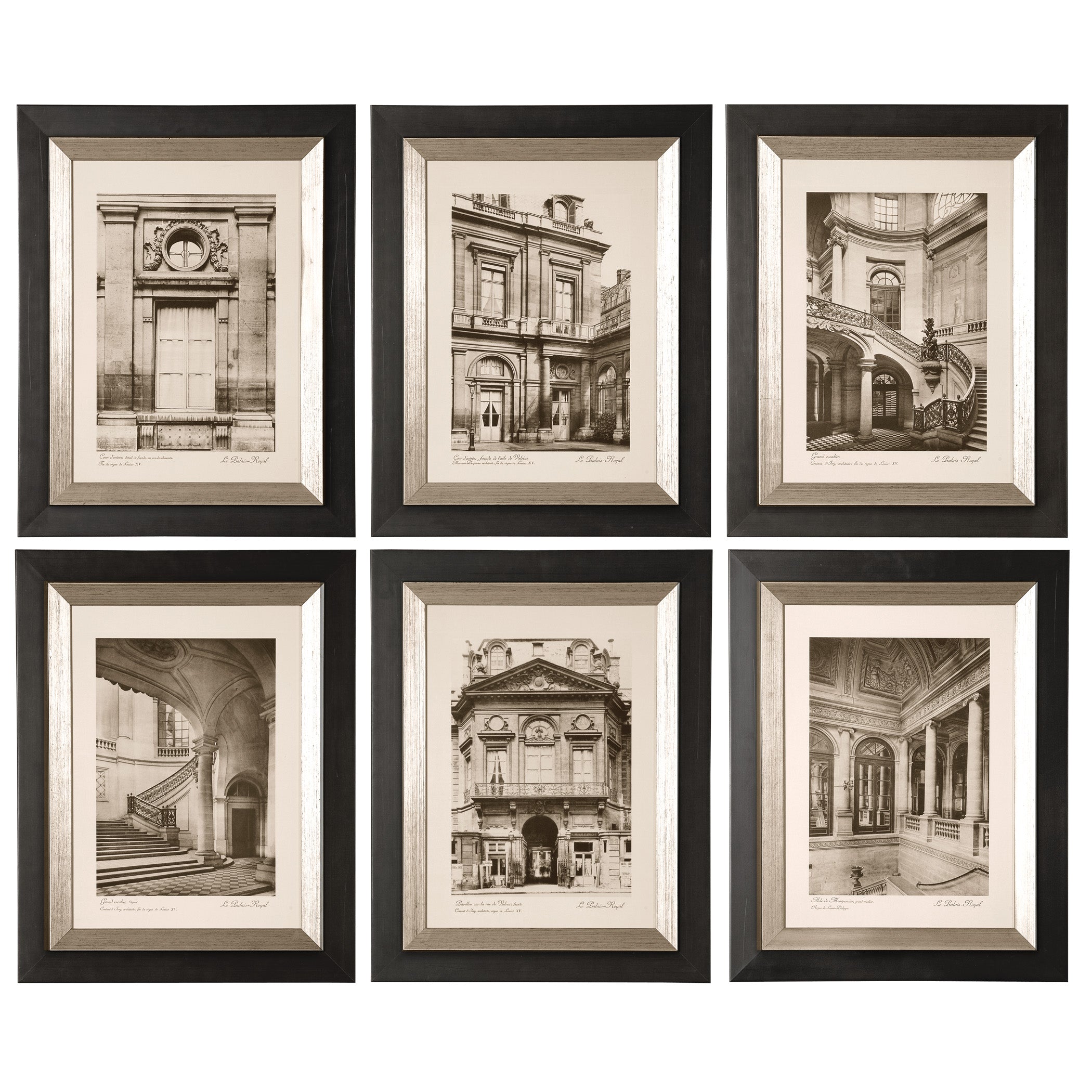 Paris Scene Framed Art - Set of 6