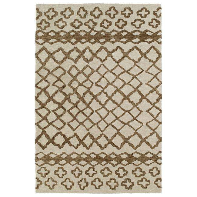 Casablanca Hand Tufted Area Rug - 5' x 8', Brown , CAS01