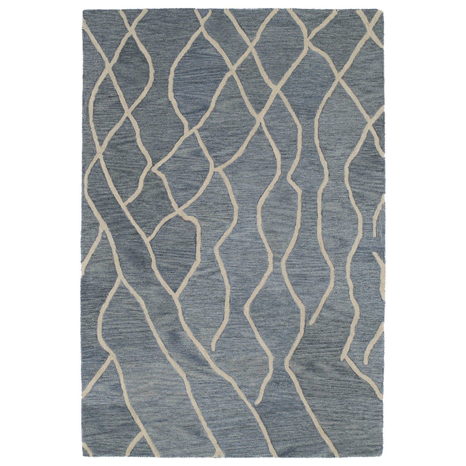 Casablanca Hand Tufted Area Rug - 5' x 8', Gray , CAS03