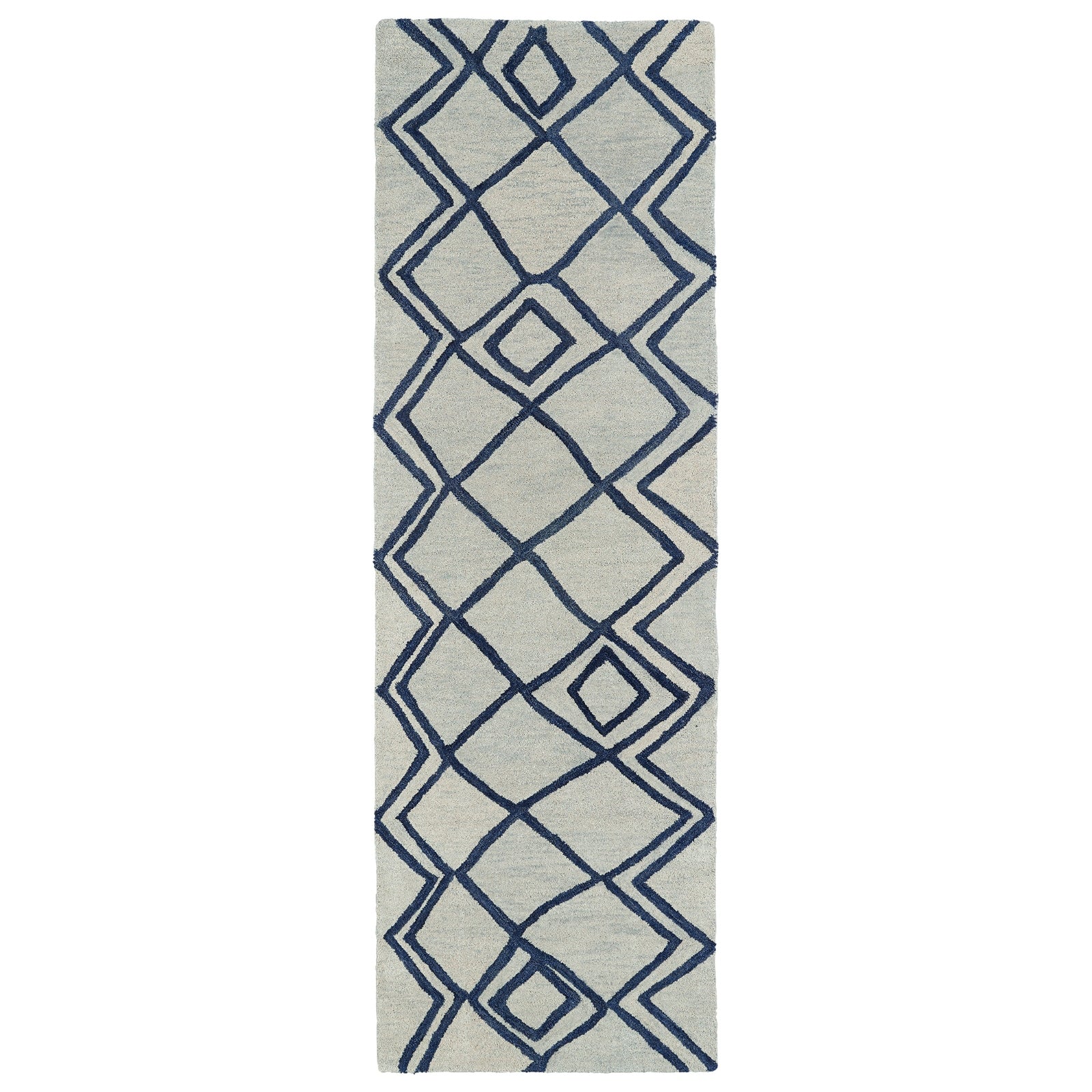 Casablanca Hand Tufted Runner - 2'6" x 8', Ivory, CAS04