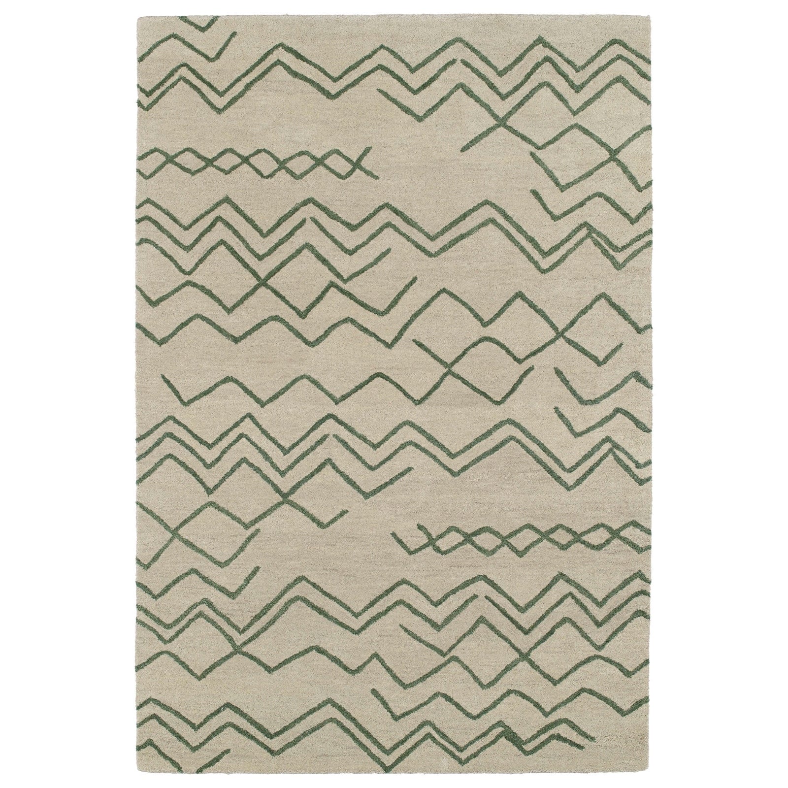 Casablanca Hand Tufted Area Rug - 5' x 8', Emerald , CAS05