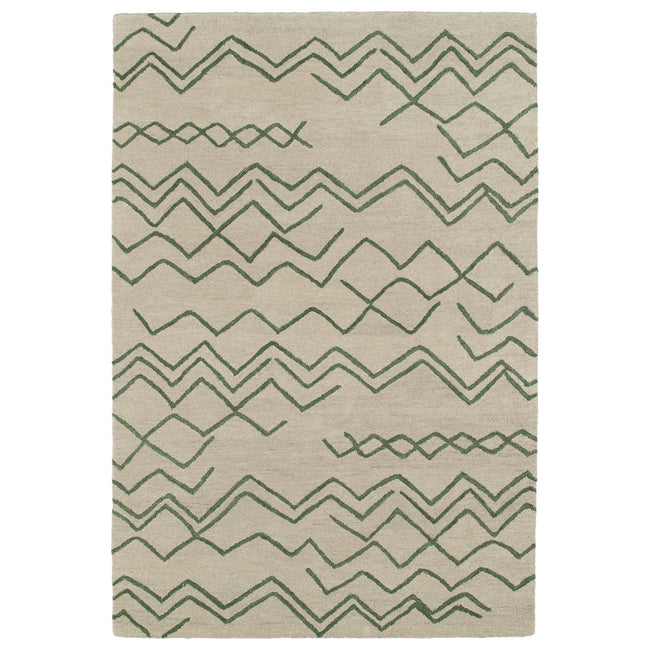 Casablanca Hand Tufted Area Rug - 5' x 8', Emerald , CAS05