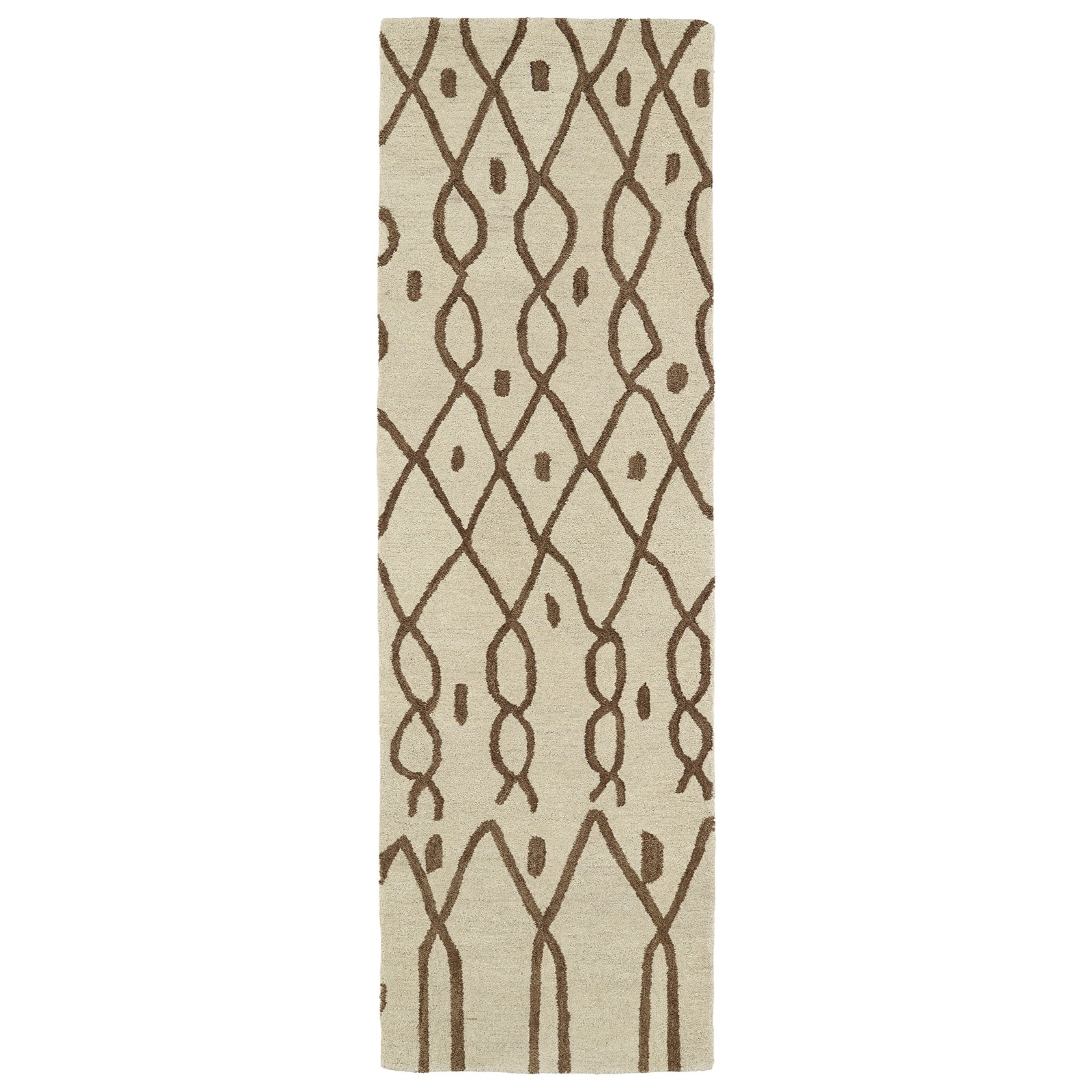 Casablanca Hand Tufted Runner - 3' x 10', Ivory , CAS06