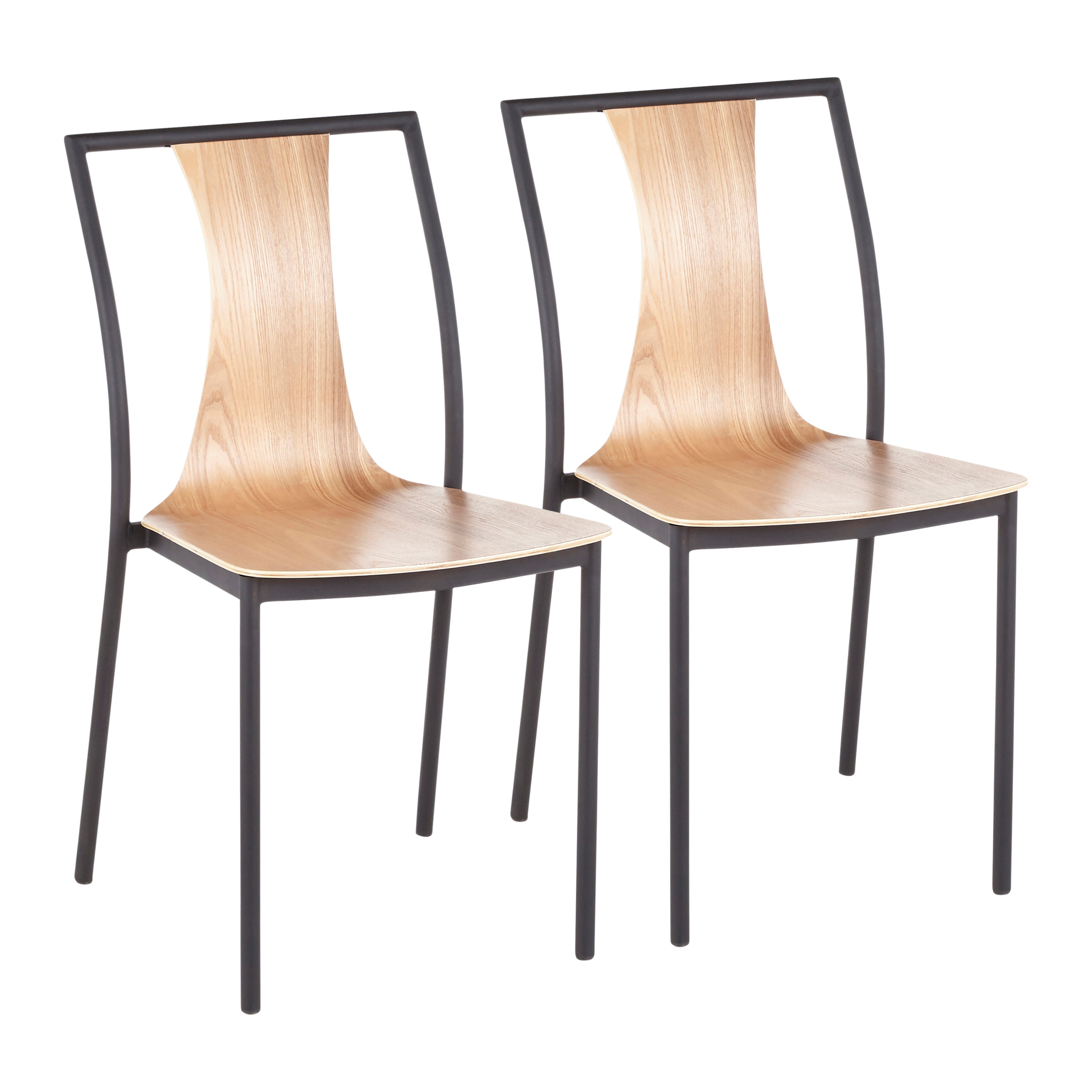 Osaka Dining Chair - Set of 2, Natural Wood