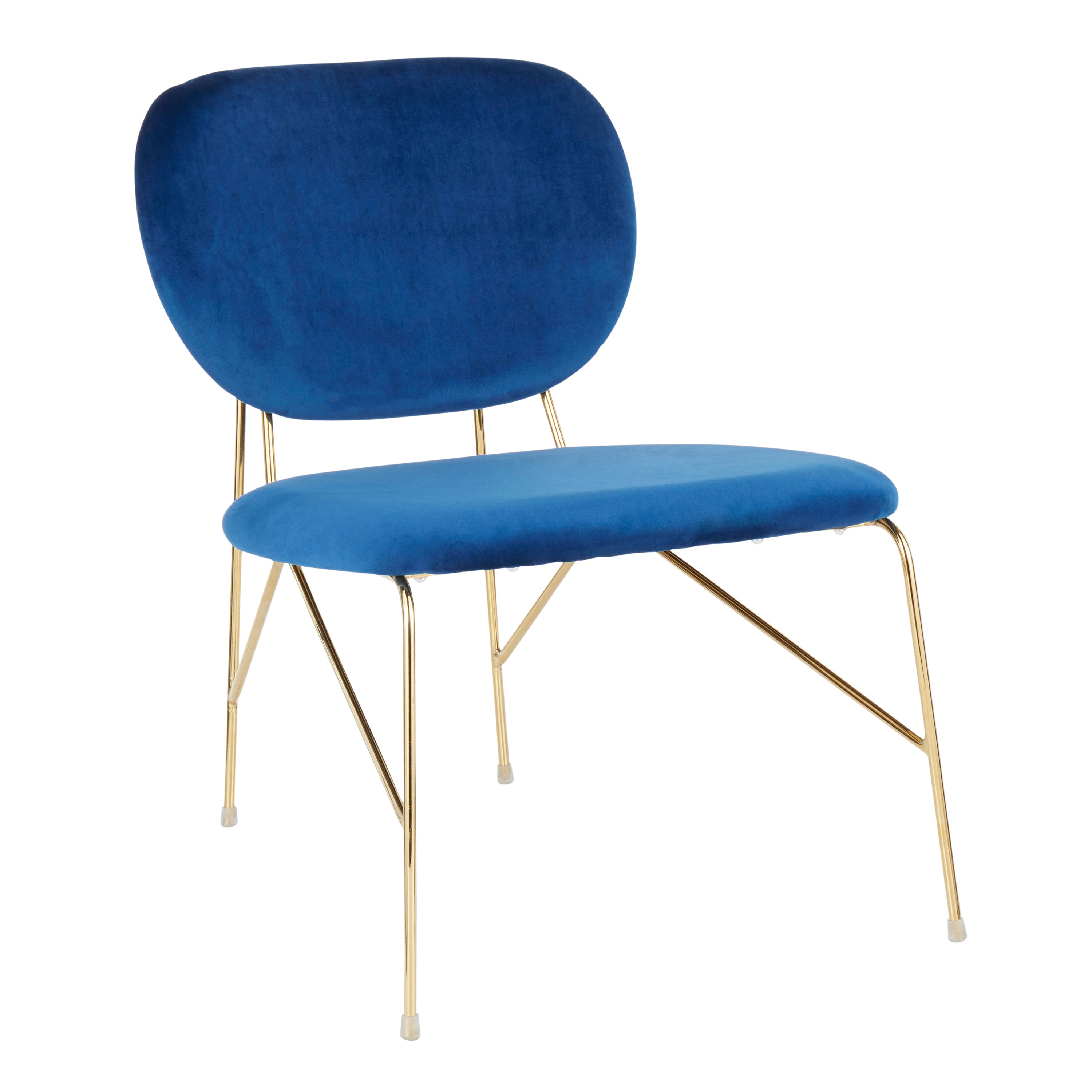 Gwen Accent Chair - Blue Velvet