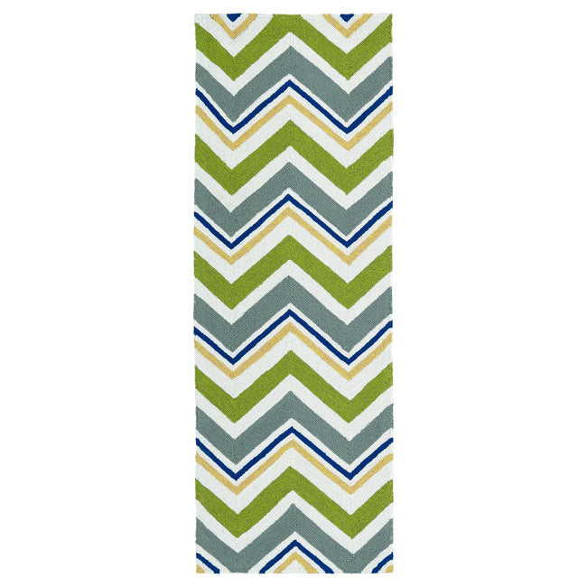 Escape Collection Rug - 2' x 6', Green, ESC05