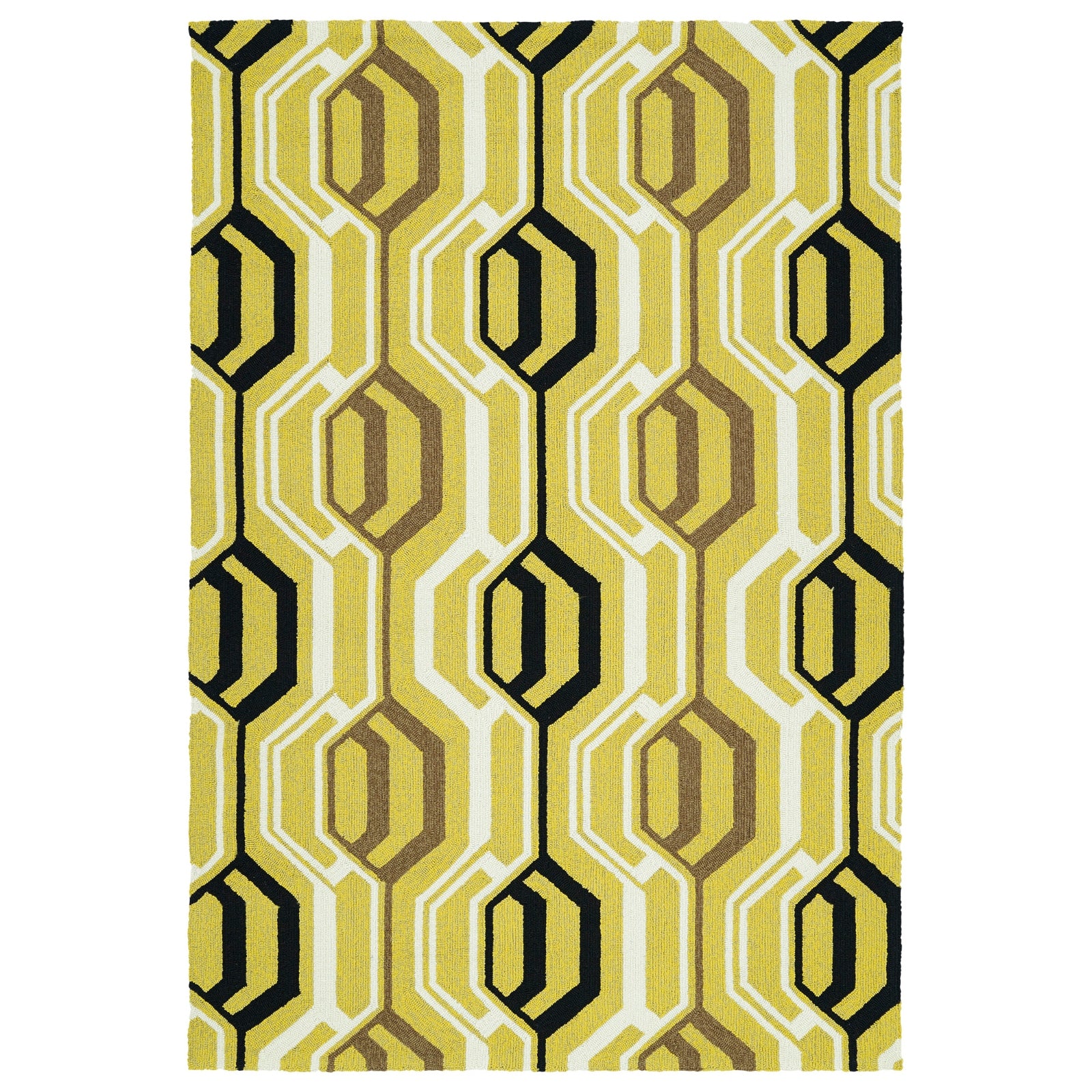 Escape Handmade Outdoor Rug - 4' x 6', Gold, ESC08