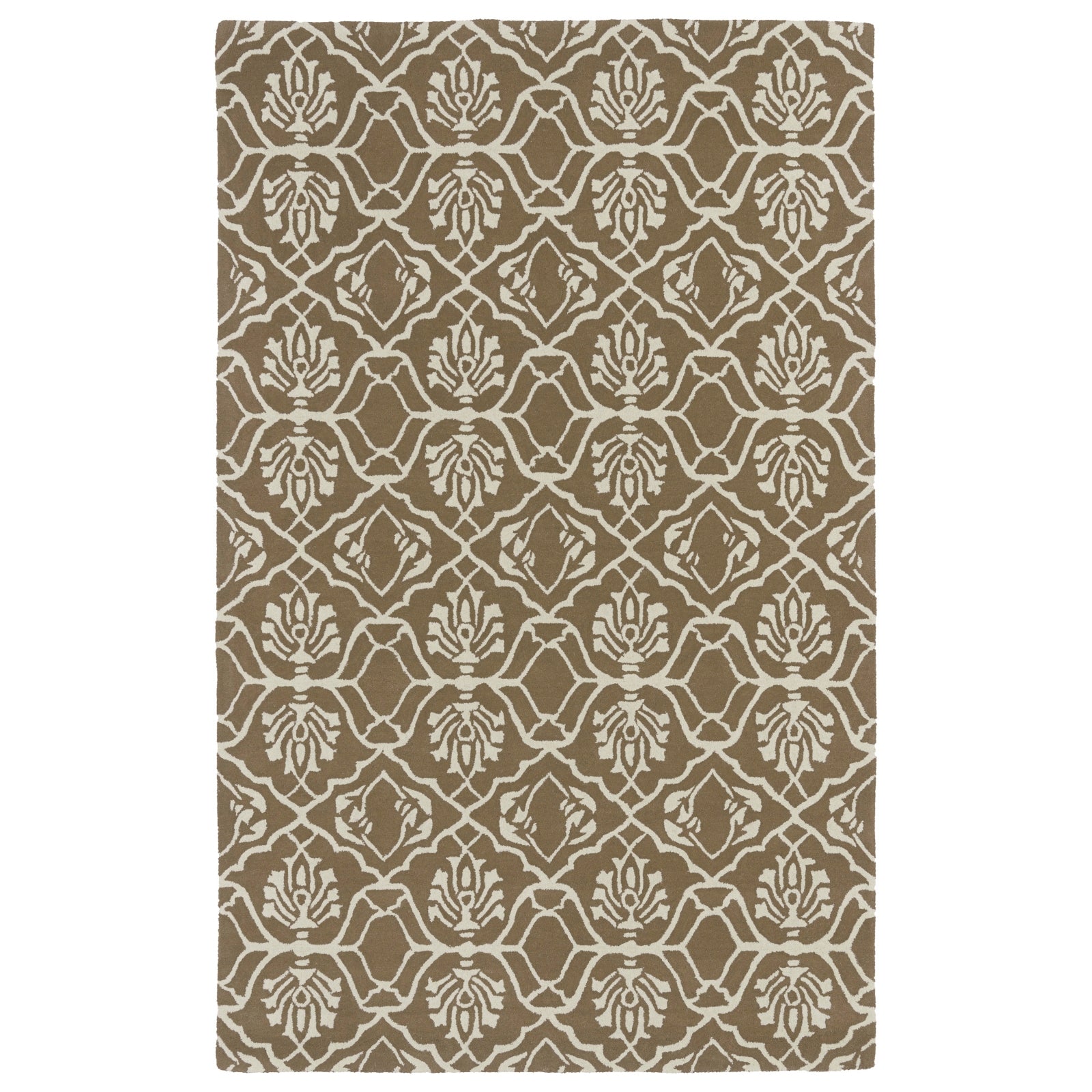 Evolution Hand Tufted Area Rug - 5' x 7'9", Light Brown, EVL01