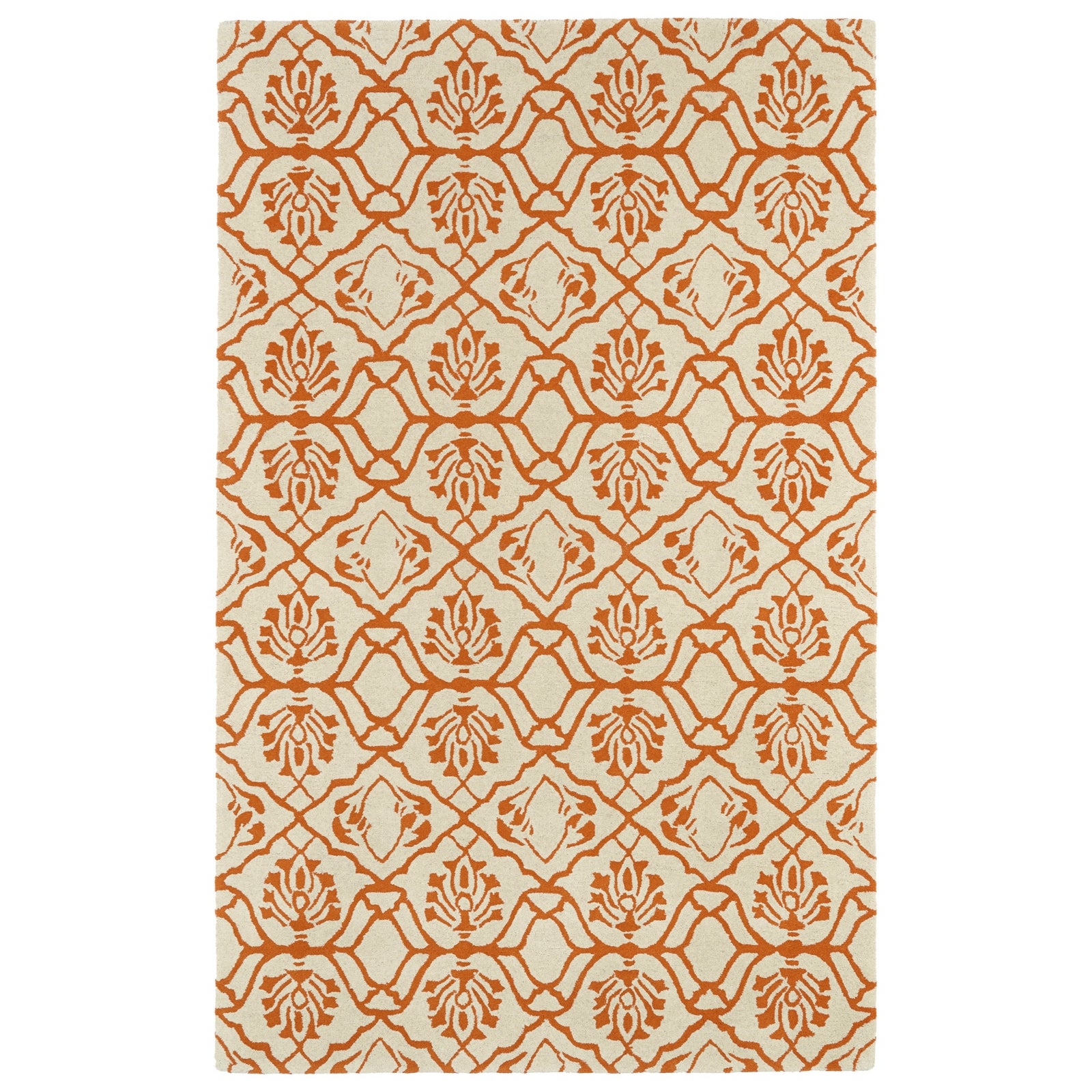 Evolution Hand Tufted Area Rug - 3' x 5', Orange, EVL01