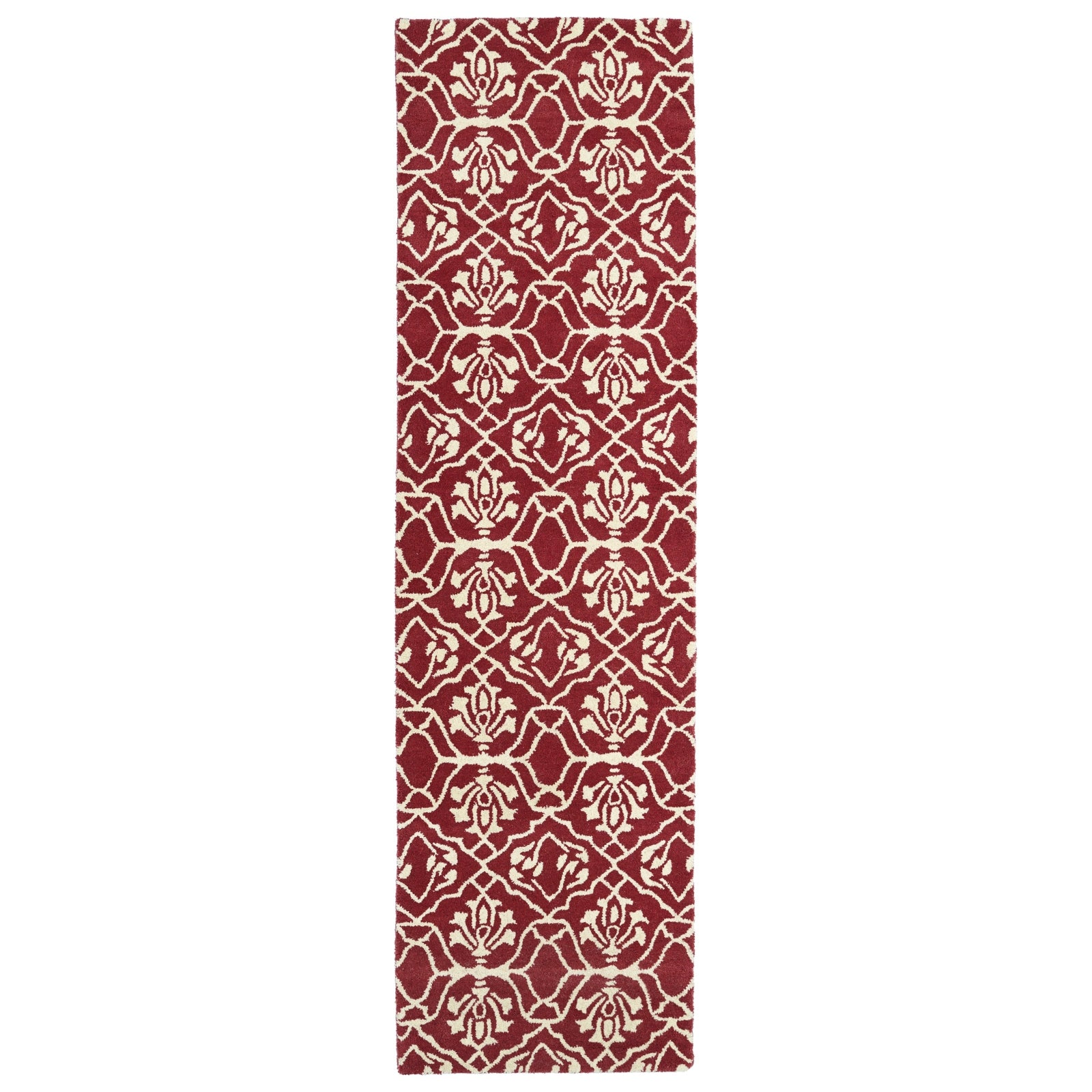 Evolution Hand Tufted Runner - 2'3" x 8', Berry, EVL01