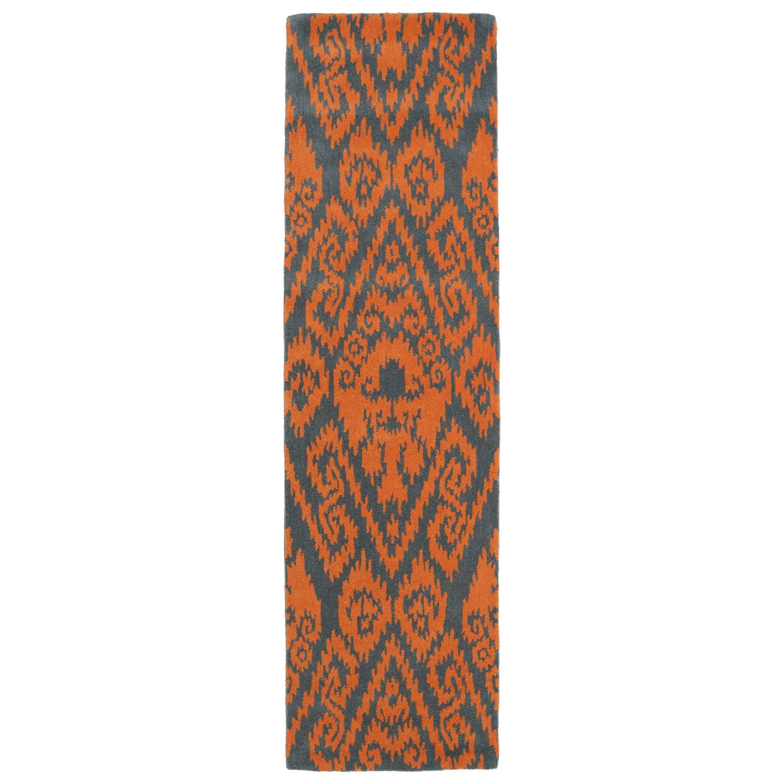 Evolution Hand Tufted Runner - 2'3" x 8', Orange, EVL02