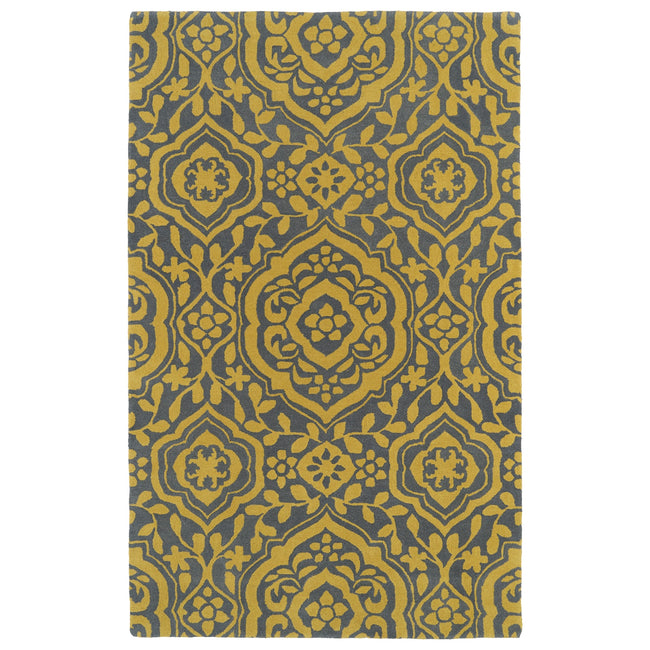 Evolution Hand Tufted Area Rug - 3' x 5', Yellow, EVL04