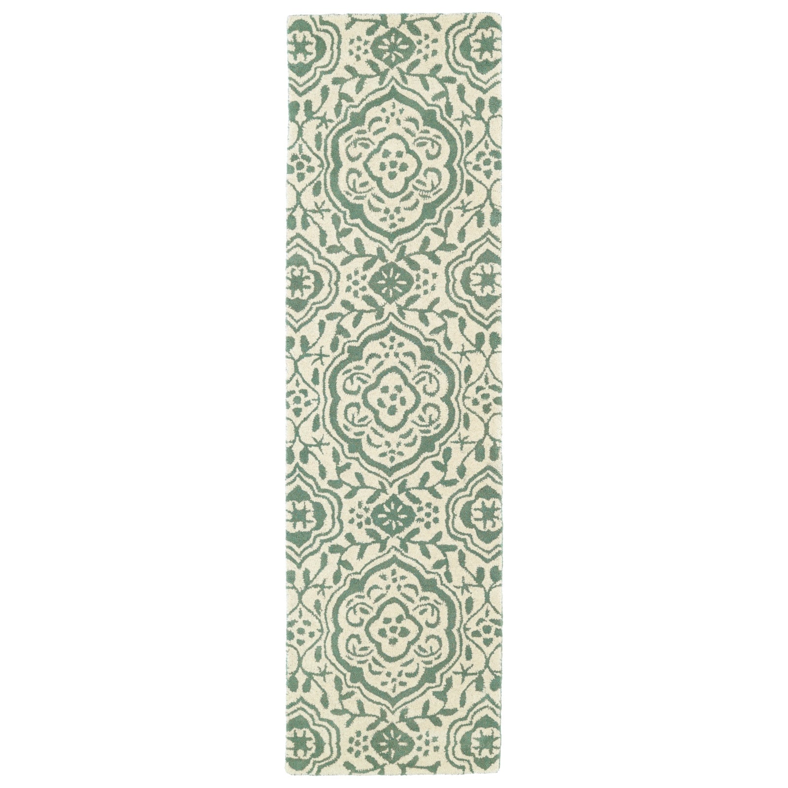 Evolution Hand Tufted Runner - 2'3" x 8', Mint, EVL04