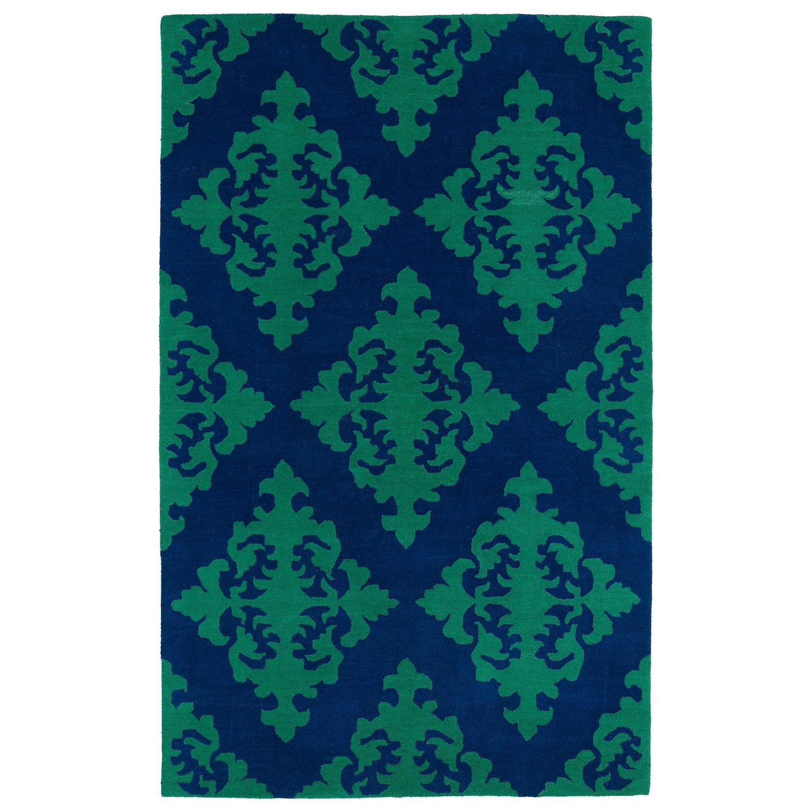 Evolution Hand Tufted Area Rug - 5' x 7'9", Navy, EVL05