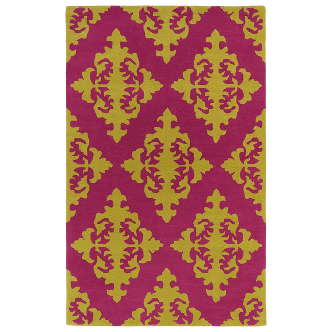 Evolution Hand Tufted Area Rug - 5' x 7'9", Pink, EVL05