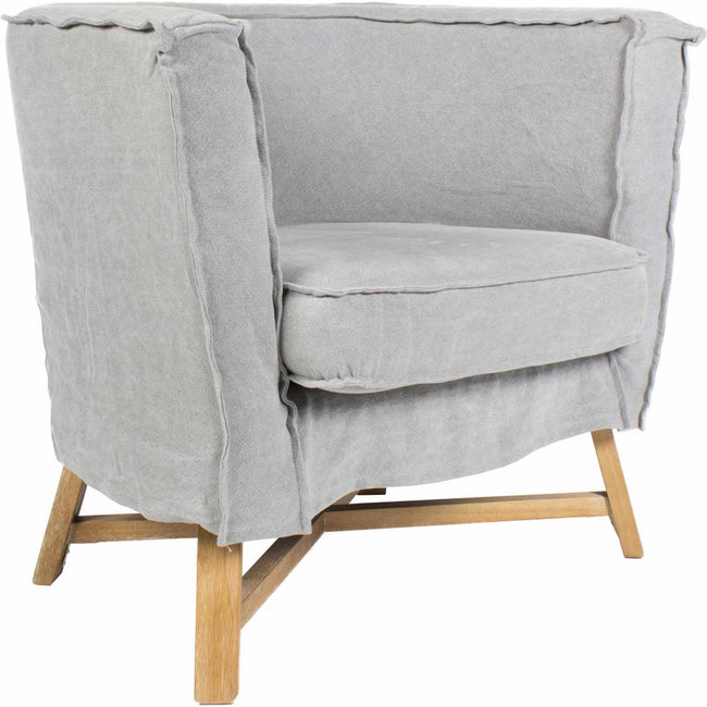 Grand Club Chair - Light Gray