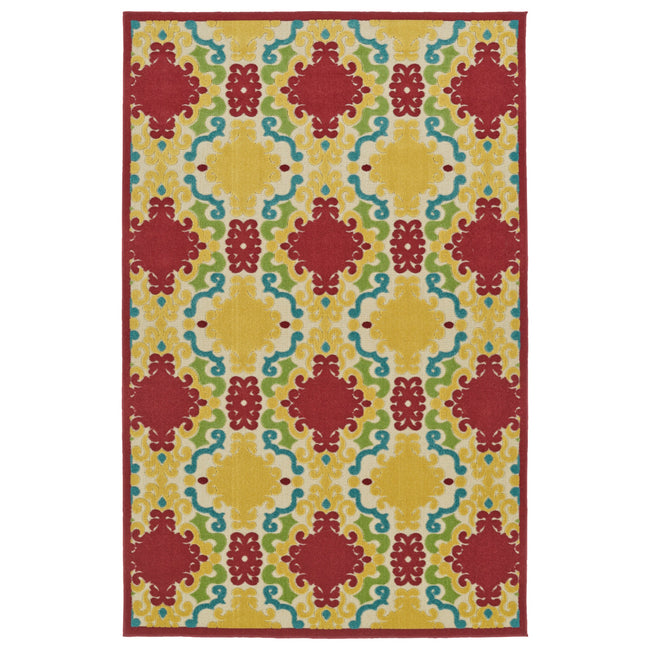 A Breath of Fresh Air Rug - 5' x 7'6", Red, FSR101