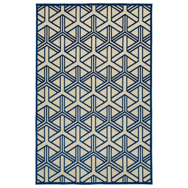 A Breath of Fresh Air Rug - 7'10" x 10'8", Navy, FSR106