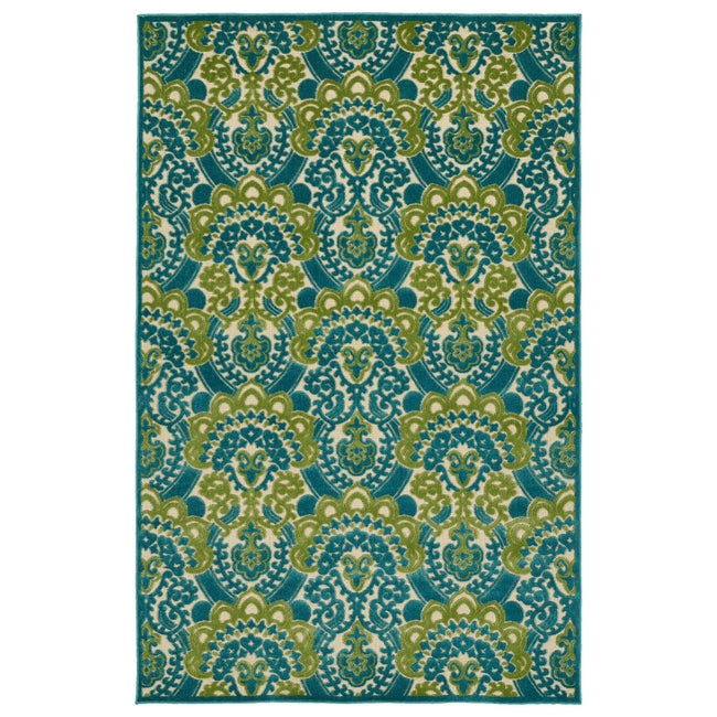 A Breath of Fresh Air Rug - 7'10" x 10'8", Blue, FSR107